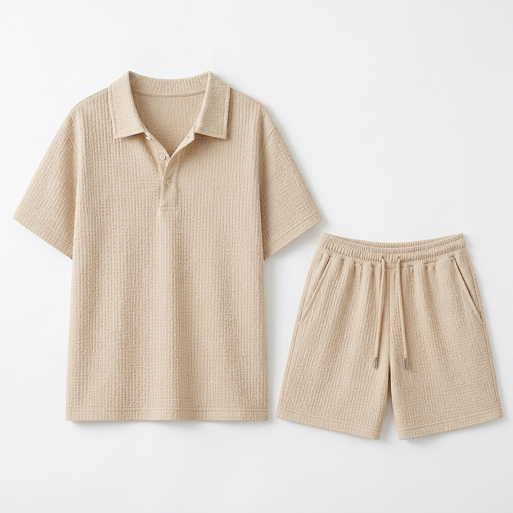 Whitmore Jacquard Polo and Shorts Set – view 9