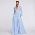 Lacey & Brooks | Wilhelmina Button-Front Maxi Dress