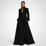 Wilhelmina Button-Front Maxi Dress – view 10