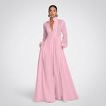 Wilhelmina Button-Front Maxi Dress – view 5