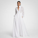 Wilhelmina Button-Front Maxi Dress – view 6