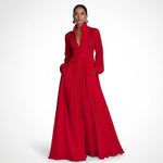 Wilhelmina Button-Front Maxi Dress – view 7
