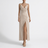 Willa Cowl Neck Slit Maxi Dress – view 6