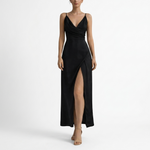 Willa Cowl Neck Slit Maxi Dress – view 8