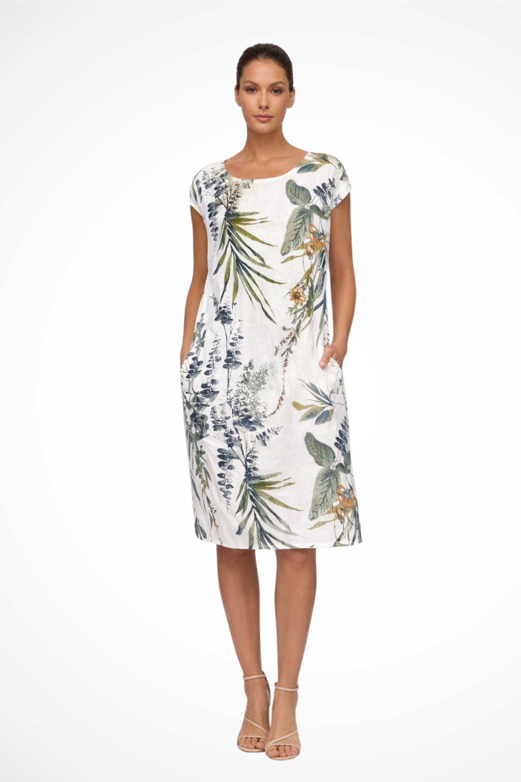 Winona Botanical Print Midi Dress – view 1