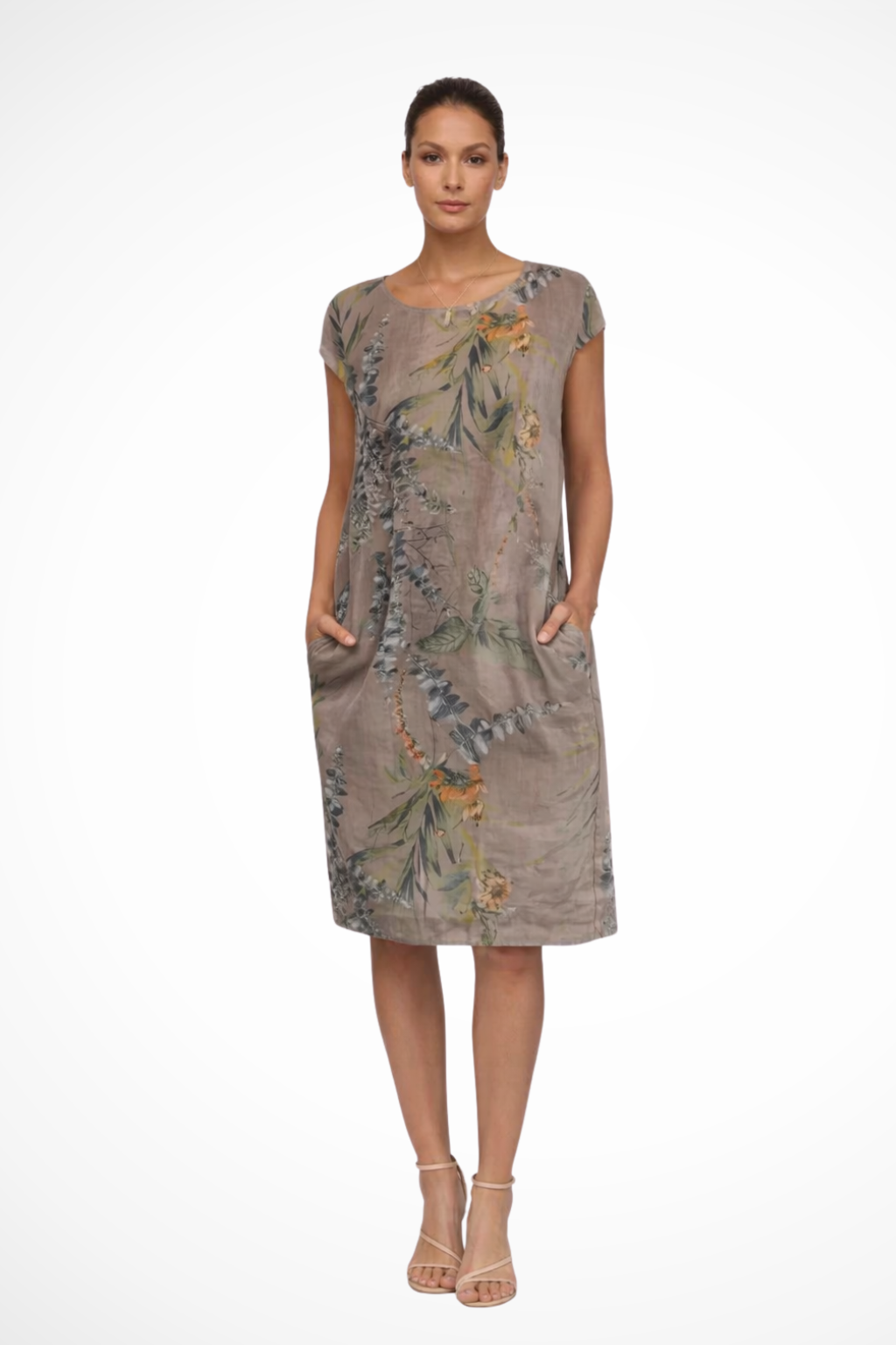Winona Botanical Print Midi Dress – view 3
