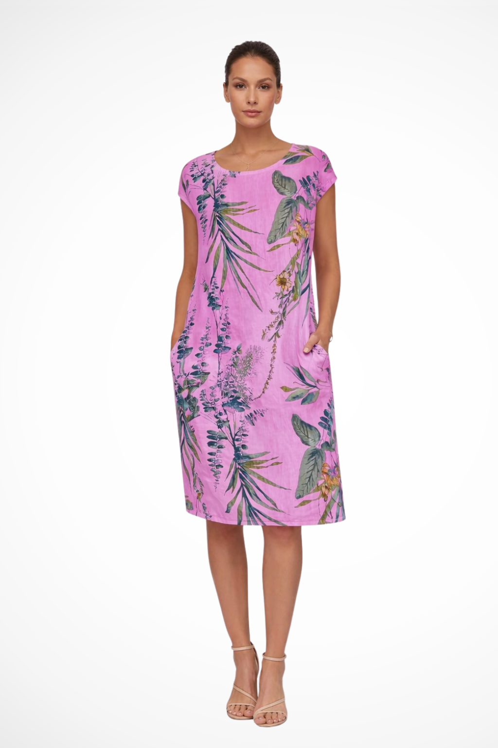 Winona Botanical Print Midi Dress – view 6