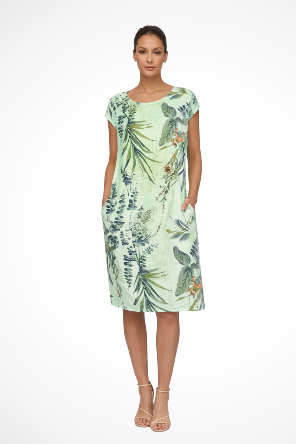 Winona Botanical Print Midi Dress – view 7