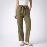 Wren Wide-Leg Tie-Waist Trousers – view 9