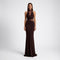 Yvette Lace Halter Maxi Dress – view 1