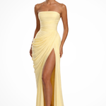 Zelda Strapless Slit Maxi Dress – view 4