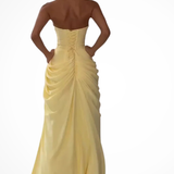 Zelda Strapless Slit Maxi Dress – view 5